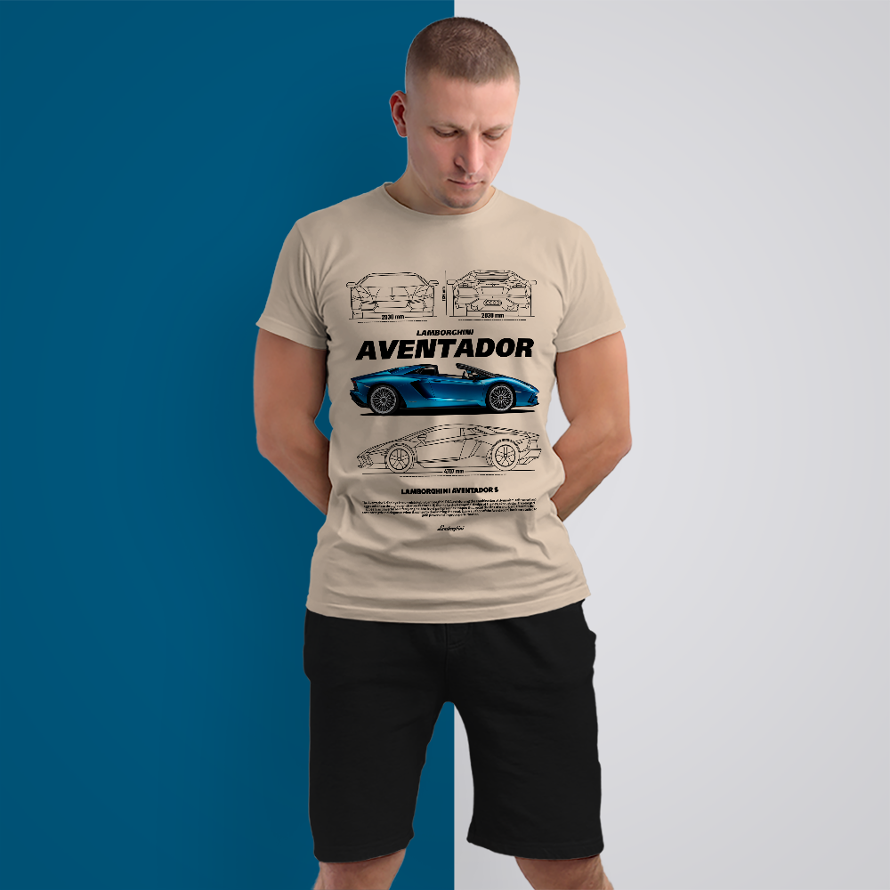 Urban Folk - Lamborghini Aventador S Men's Premium T-Shirts - Image 13