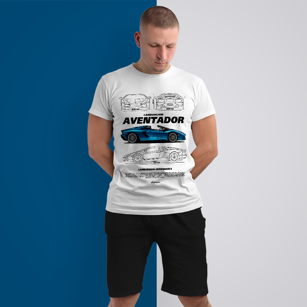 Urban Folk - Lamborghini Aventador S Men's Premium T-Shirts - Image 5