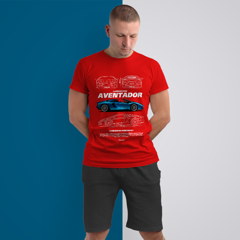Urban Folk - Lamborghini Aventador S Men's Premium T-Shirts - Image 7