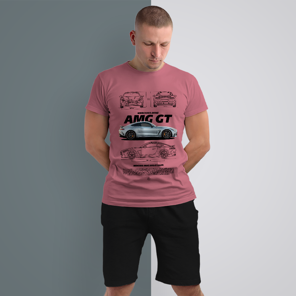 Urban Folk - Mercedes AMG GT Coupe Men's Premium T-Shirts - Image 13