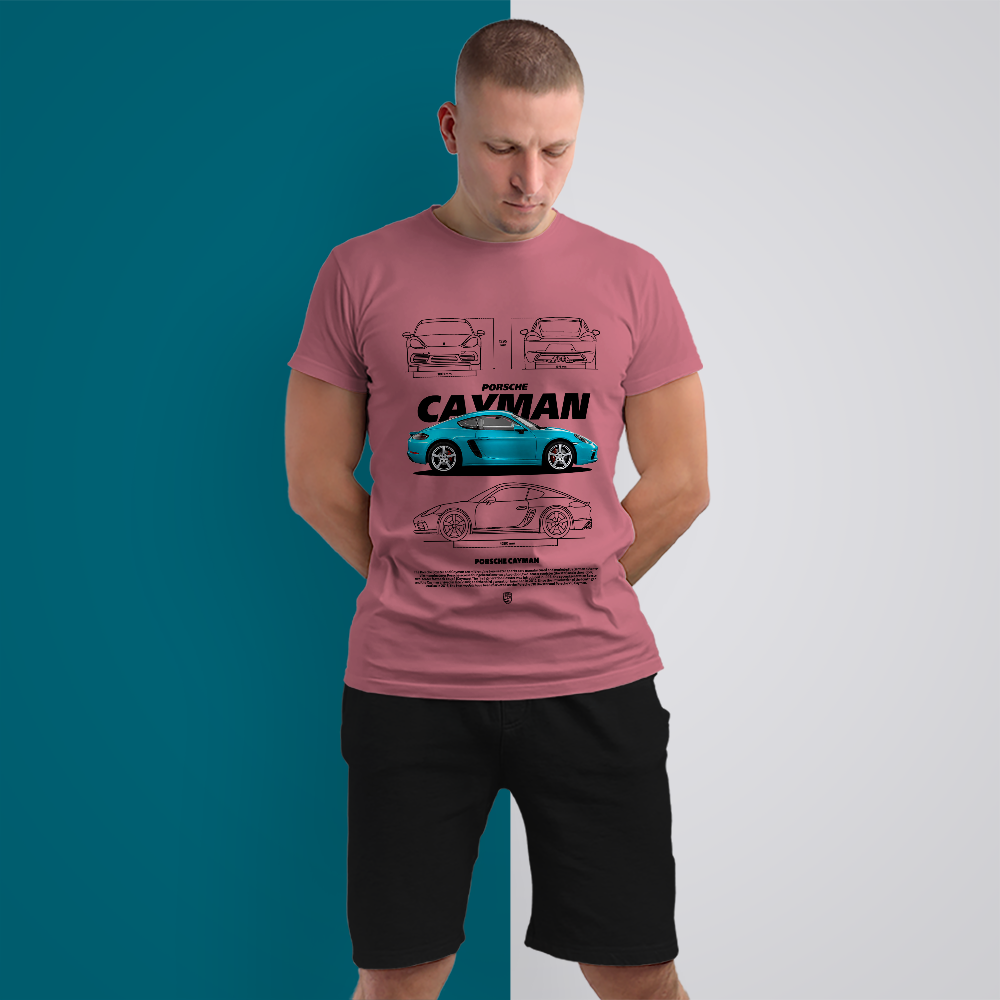 Urban Folk - Porche Cayman s Men's Premium T-Shirts - Image 10